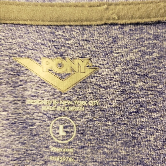 Pony athletic jacket, finger holes purple size L - Picture 3 of 8